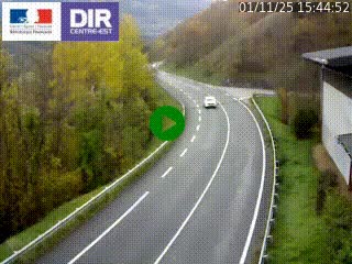 Caméra trafic sur la N90 à Bourg-Saint-Maurice, en provenance d'Aoste et en direction d'Albertville