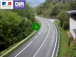 Caméra trafic sur la N90 à Bourg-Saint-Maurice, en provenance d'Aoste et en direction d'Albertville