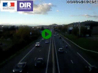 Caméra autoroute à Saint-Etienne (Les Littes) à hauteur du Ikea Saint-Etienne sur l'A72 en direction de Roanne