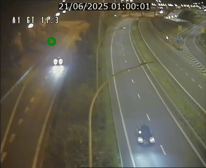 Traffic live webcam Luxembourg Senningerberg - A1 direction Allemagne - BK 11.3