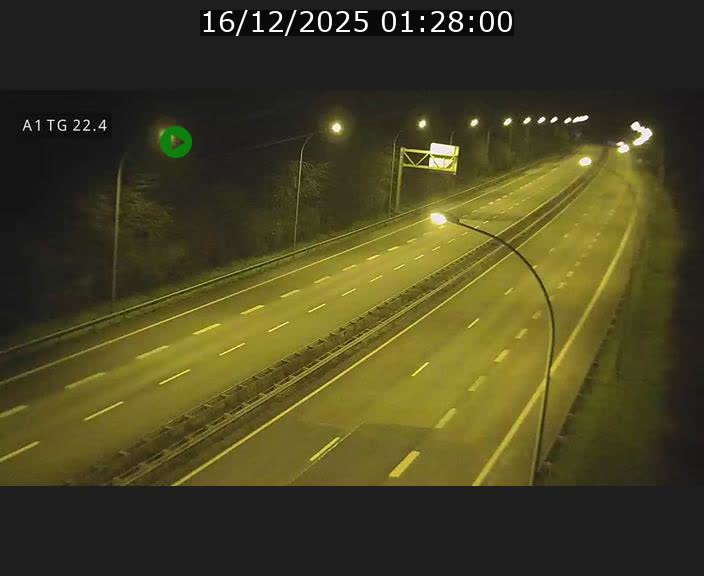 Traffic live webcam Luxembourg Flaxweiler - A1 direction Luxembourg - BK 22.4