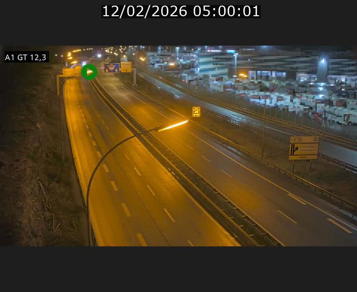 Traffic live webcam Luxembourg Senningerberg - A1 direction Allemagne - BK 12.3