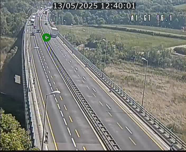 Traffic live webcam Luxembourg Niederanven - A1 direction Allemagne - BK 16.1