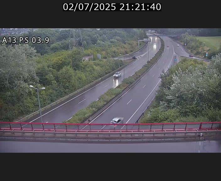 Traffic live webcam Luxembourg Ehlerange - A13 direction Esch-sur-Alzette - BK 6.8
