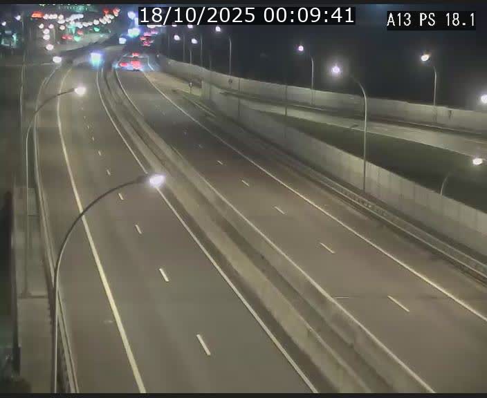 Traffic live webcam Luxembourg Dudelange - A13 direction Croix de Bettembourg - BK 18.1