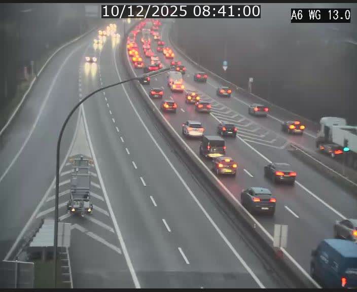 Traffic live webcam Luxembourg Mamer - A6 - BK 13 - direction Luxembourg/France/Allemagne