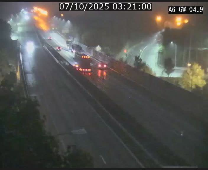 Traffic live webcam Luxembourg Croix de Cessange - A6 - BK 4.9 - direction Belgique
