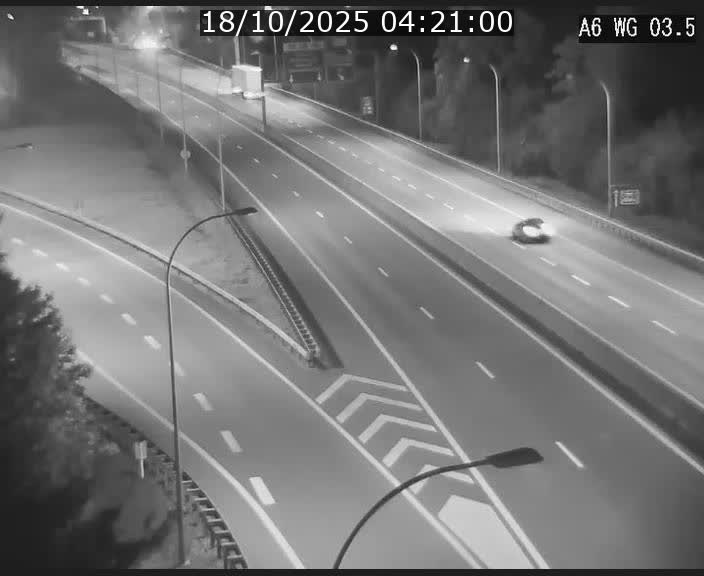 Traffic live webcam Luxembourg - Croix de Cessange - A6 - BK 3.5 - direction France/Allemagne