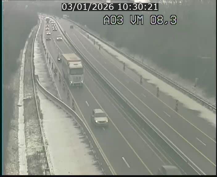 Traffic live webcam Luxembourg Bettembourg - A3 - BK 8.3 - direction France