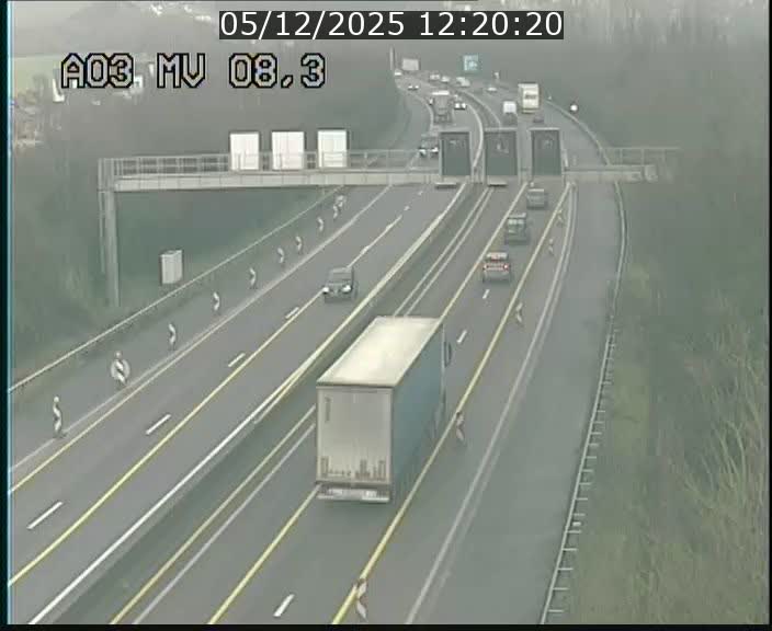 Webcam Autoroute après la Croix de Bettembourg en direction de Luxembourg sur l'A3