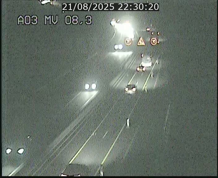 Webcam Autoroute après la Croix de Bettembourg en direction de Luxembourg sur l'A3