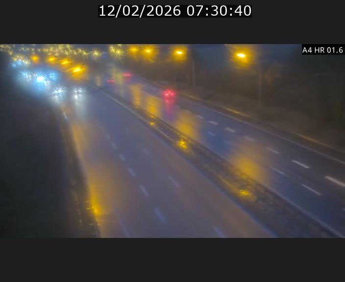 Info Trafic Luxembourg A4 - BK 1.6 - Croix de Cessange (direction Esch)