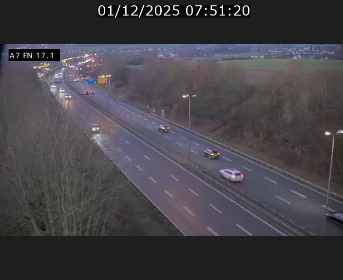 Caméra trafic Luxembourg - A7, Merscherbierg direction Mersch
