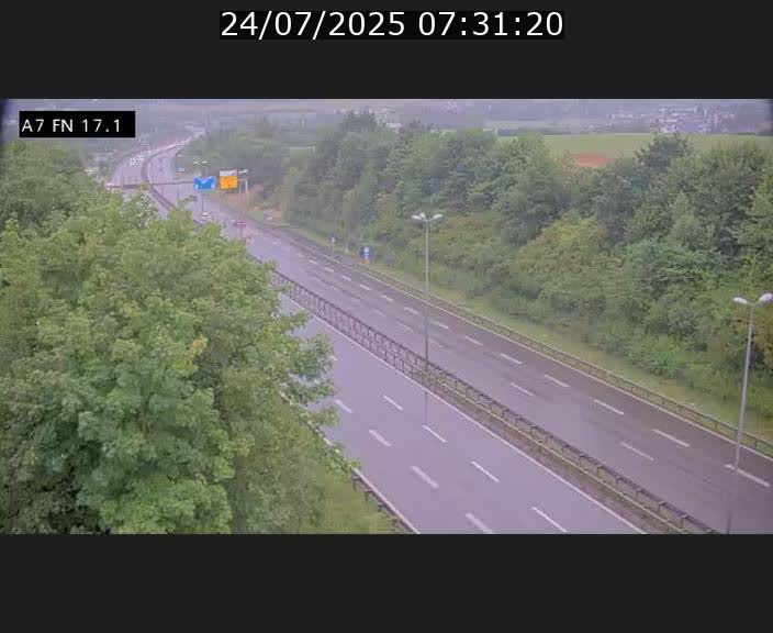 Caméra trafic Luxembourg - A7, Merscherbierg direction Mersch
