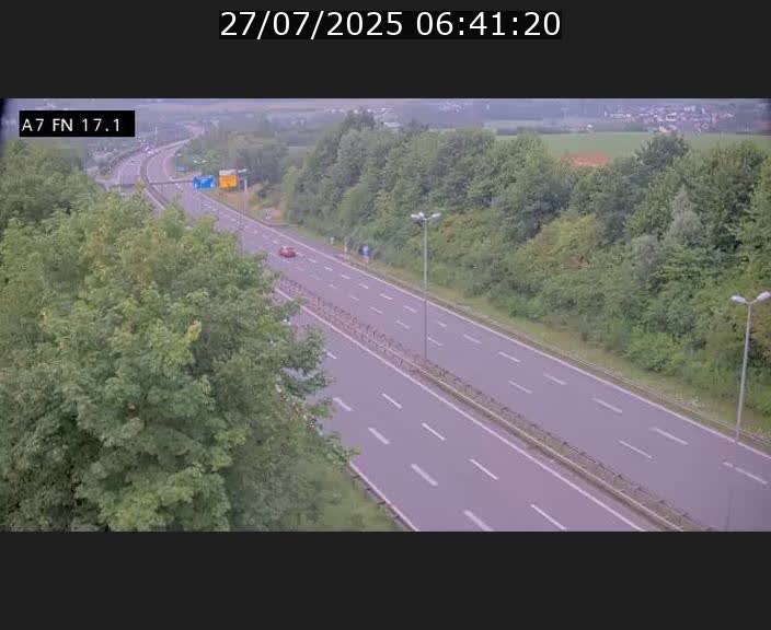 Caméra trafic Luxembourg - A7, Merscherbierg direction Mersch