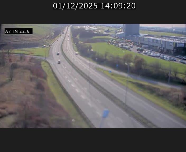 Caméra trafic Luxembourg - A7, Colmar-berg direction Mersch