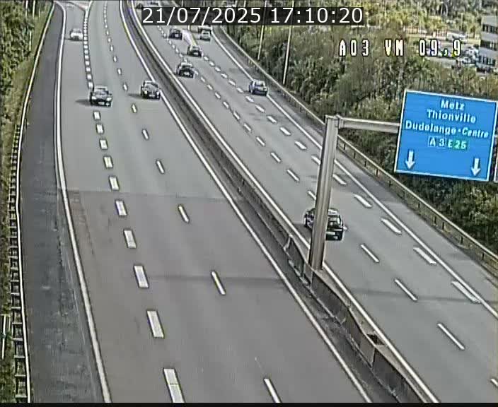 Webcam Autoroute à la Croix de Bettembourg - A3 - BK 9.9 - direction France