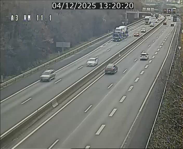 Webcam à la frontière franco-luxembourgeoise, avant la Croix de Bettembourg - BK 11.1 - direction Luxembourg-ville