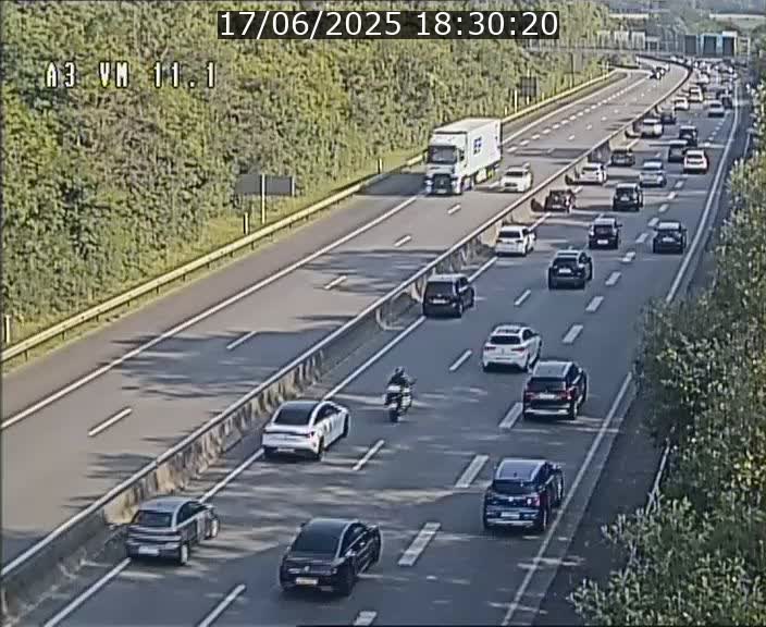 Webcam à la frontière franco-luxembourgeoise, avant la Croix de Bettembourg - BK 11.1 - direction Luxembourg-ville