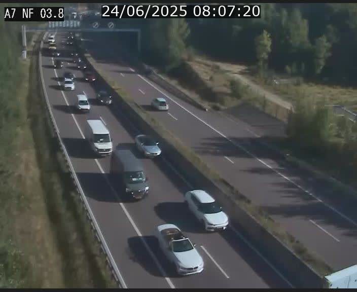 Webcam autoroute A7 au Luxembourg à la sortie du Tunnel Stafelter vers le Nord