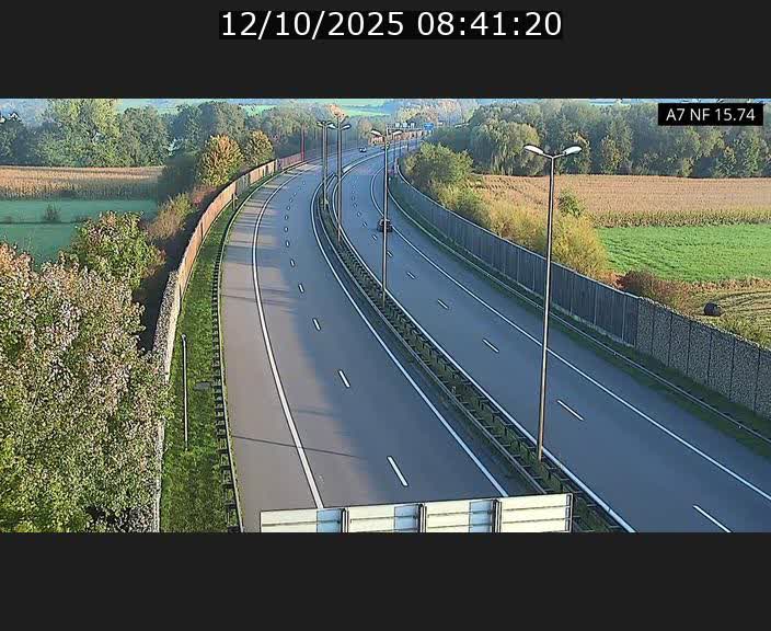 Caméra trafic Luxembourg - A7, Tunnel Mersch, entrée nord, direction Lorentzweiler