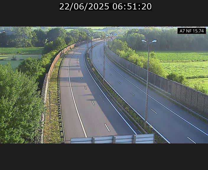 Caméra trafic Luxembourg - A7, Tunnel Mersch, entrée nord, direction Lorentzweiler