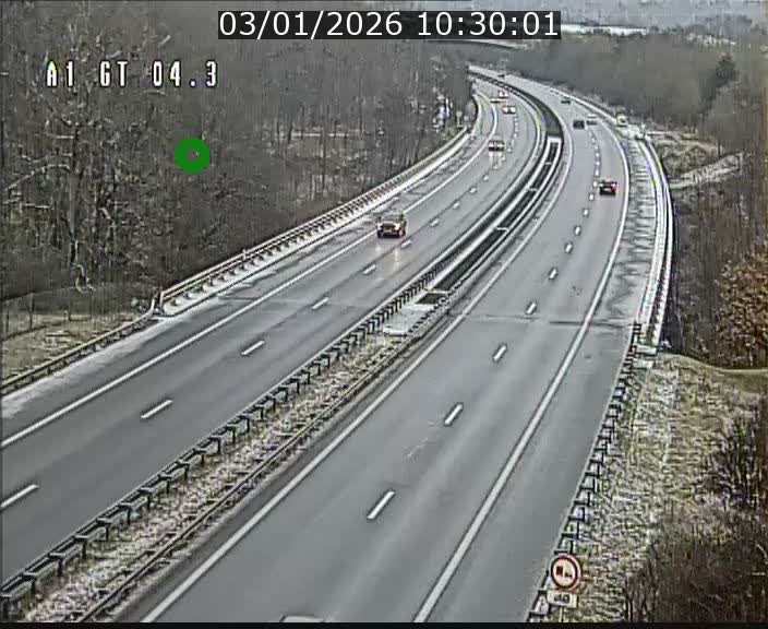 Traffic live webcam Luxembourg Itzig - A1 direction Sandweiler - BK 4.3