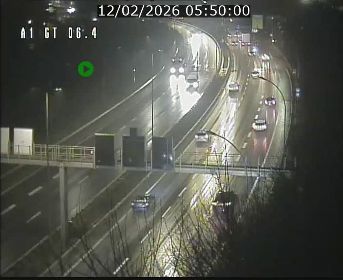 Traffic live webcam Luxembourg Hamm - A1 direction Sandweiler - BK 6.4