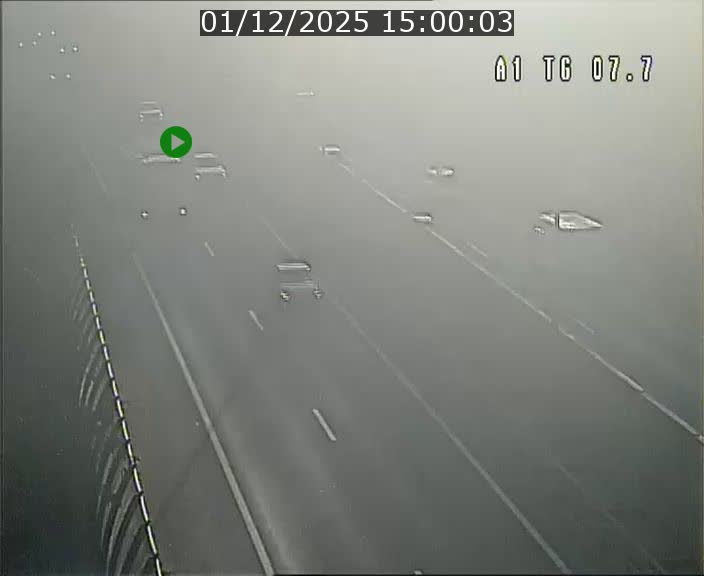 Traffic live webcam Luxembourg Kirchberg - A1 direction Luxembourg-ville - BK 7.7