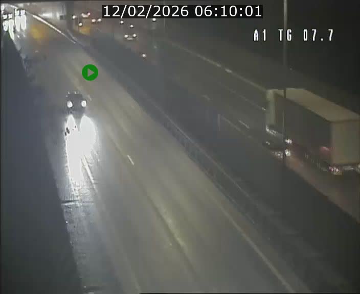 Traffic live webcam Luxembourg Kirchberg - A1 direction Luxembourg-ville - BK 7.7