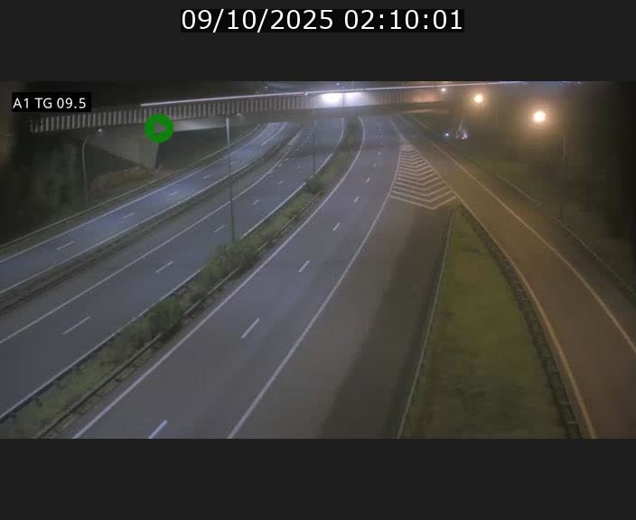 Traffic live webcam Luxembourg Jonction Grünewald - A1 direction Luxembourg-ville - BK 9.5