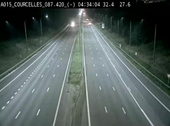 Webcam autoroute Belgique - Viesville - E42 direction Mons - BK 84.35