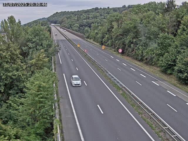 Caméra autoroute France - A30, Hayange direction Metz