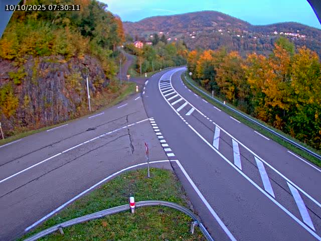 Caméra autoroute France - N66, col du Bussang direction Remiremont