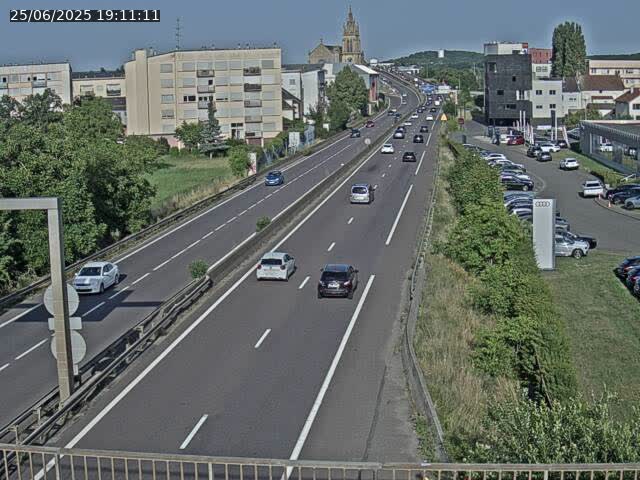 Caméra autoroute France - A31, Thionville direction Metz