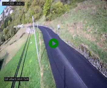 Webcam dans les Pyrénées Atlantique au niveau du col d'Urdos et du fort du Pourtalet sur la N134, en direction du Col et du tunnel du Somport, à 765 mètres d'altitude
