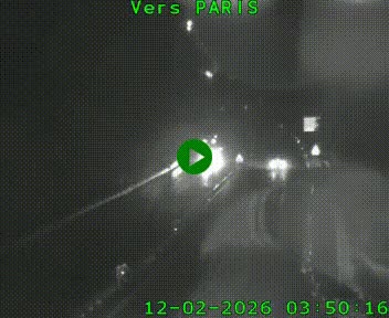 Caméra routière sur l'autoroute A20 à Bessines-sur-Gartempe. Vue orientée vers Paris