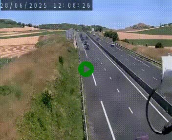 Caméra autoroute A75 à hauteur de Le Crest, en direction de Montpellier