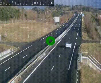Caméra autoroutière France - A75, Coren, en direction de Montpellier