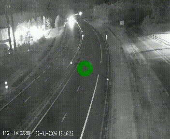 Caméra autoroute A75 à hauteur du col du rocher blanc en direction de Montpellier