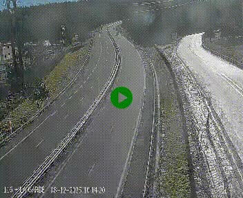 Caméra autoroute A75 à hauteur du col du rocher blanc en direction de Montpellier