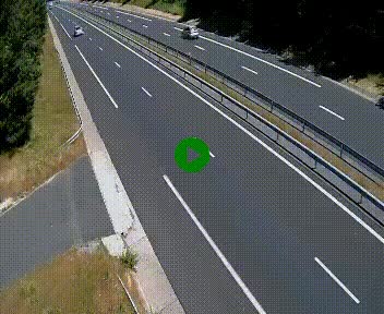 Caméra autoroute A75 à hauteur du col des Issartets en direction de Montpellier