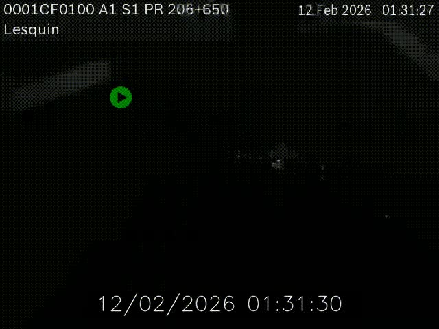 Webcam autoroute A1 à hauteur de Lesquin. Vue orientée vers Lille