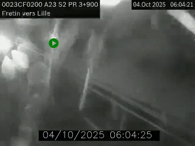 Webcam autoroute A23 à hauteur de Fretin. Vue orientée vers Lille