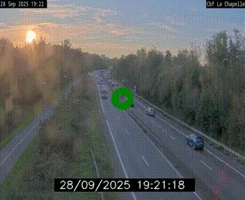 Webcam sur le périphérique de Nantes (N844) à hauteur de Porte de la Chapelle, au nord de la ville