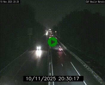 Webcam sur le périphérique de Nantes (N844) entre la Porte de Saint-Luce et la Porte d'Anjou, à l'est de la ville