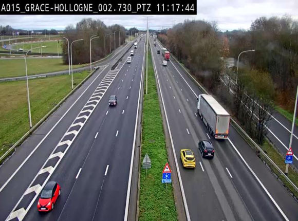 Caméra trafic Belgique - Grâce-Hollogne - E42, jonction avec A604, direction Loncin/Aéroport de Liège - BK 3.2