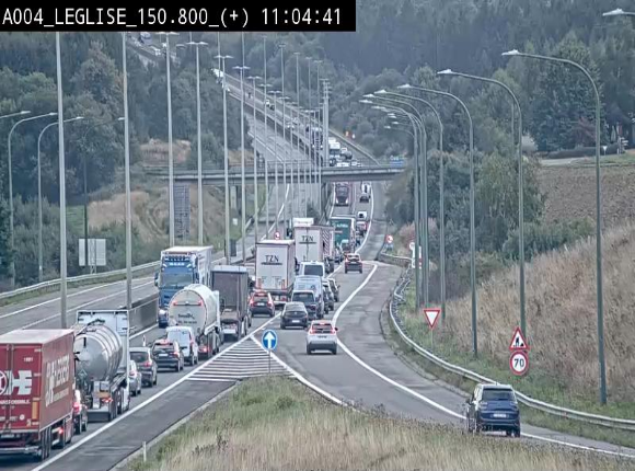 Caméra autoroute Belgique - Côte de Léglise, E411(A4) direction Luxembourg