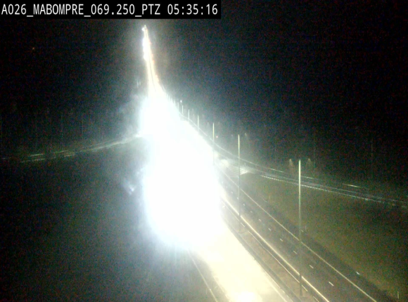 Webcam E25 (A26) à Mabompré. Vue orientée vers Liège