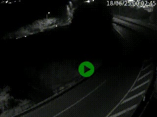 Caméra autoroute à la jonction entre l'A7 et la D301 (Boulevard urbain Sud de Lyon) à Feyzin, au sud de Lyon. Vue orientée vers Mions